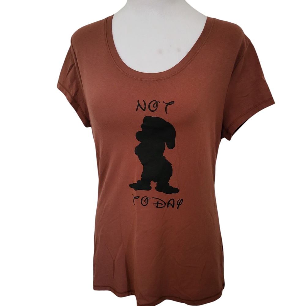 No Boundaries Grumpy Tee Rust sz L